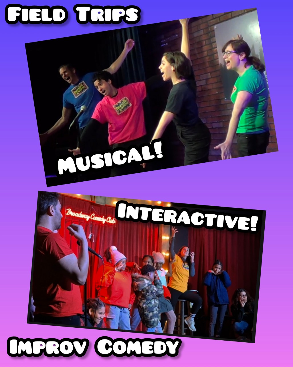 Improv 4 Kids Field Trips, Times Square NYC DOE&nbsp;VENDOR